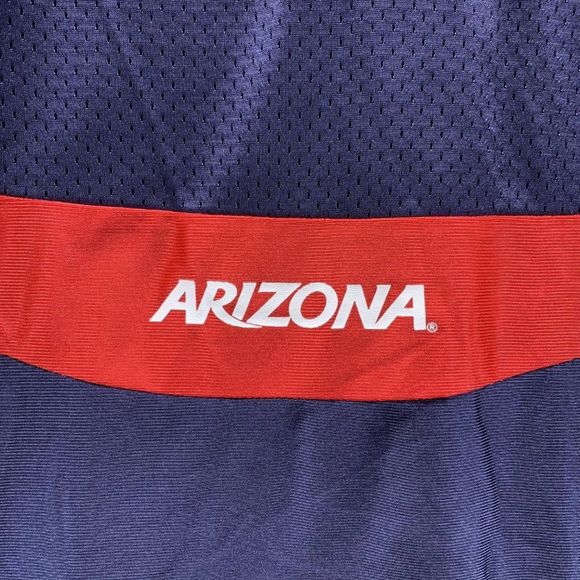 Nike Jersey Shirt Men Large Adult Blue Red 10 Arizona Outdoors Athletic Vintage - Picture 11 of 14